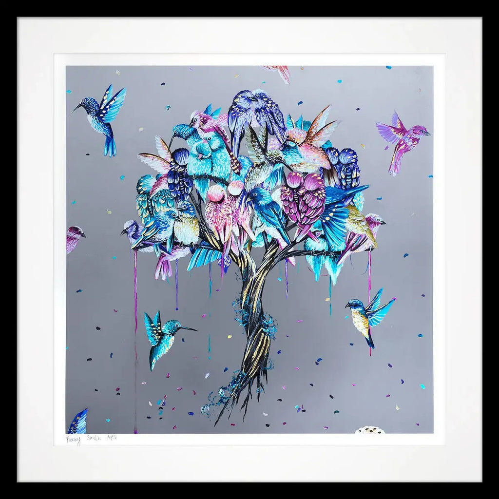 Love Birds - Artist Proof - SOLD OUT by artist Becky Smith - Wyecliffe Galleries