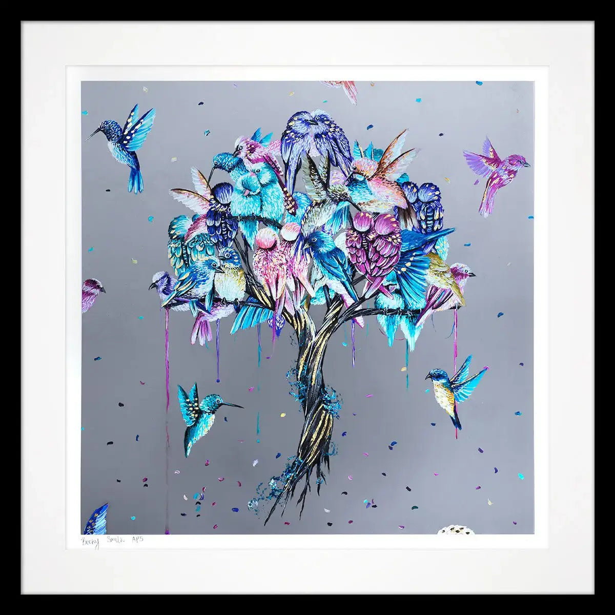 Love Birds - Artist Proof - SOLD OUT by artist Becky Smith - Wyecliffe Galleries