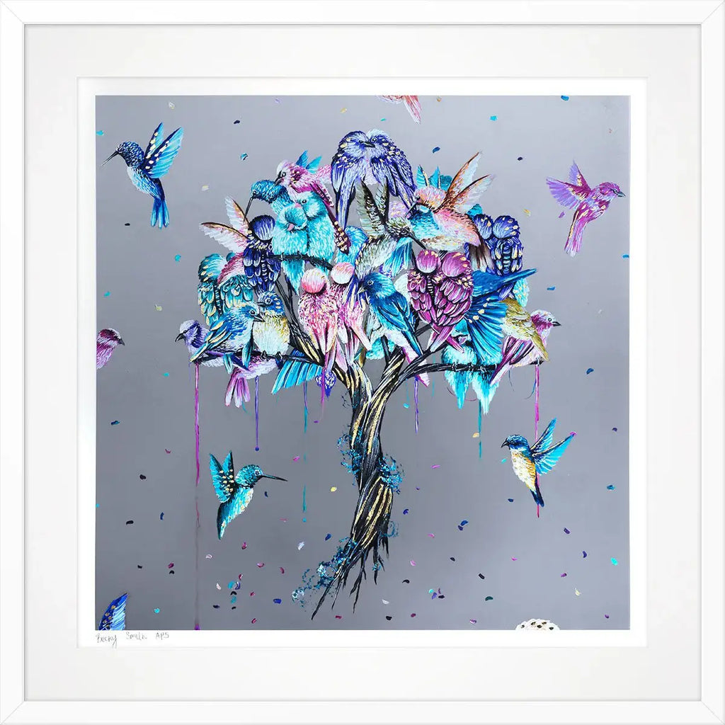 Love Birds - Artist Proof - SOLD OUT by artist Becky Smith - Wyecliffe Galleries