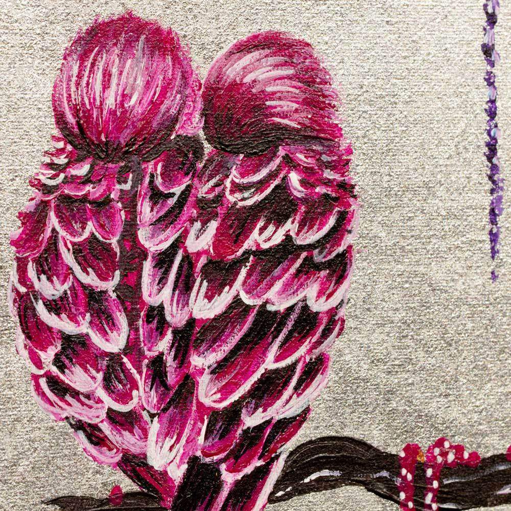 Love Birds - Original SOLD by artist Becky Smith - Wyecliffe Galleries