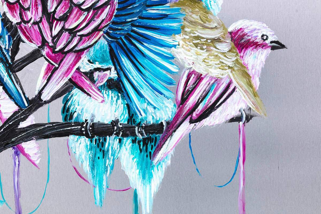 Love Birds - Published Original SOLD by artist Becky Smith - Wyecliffe Galleries