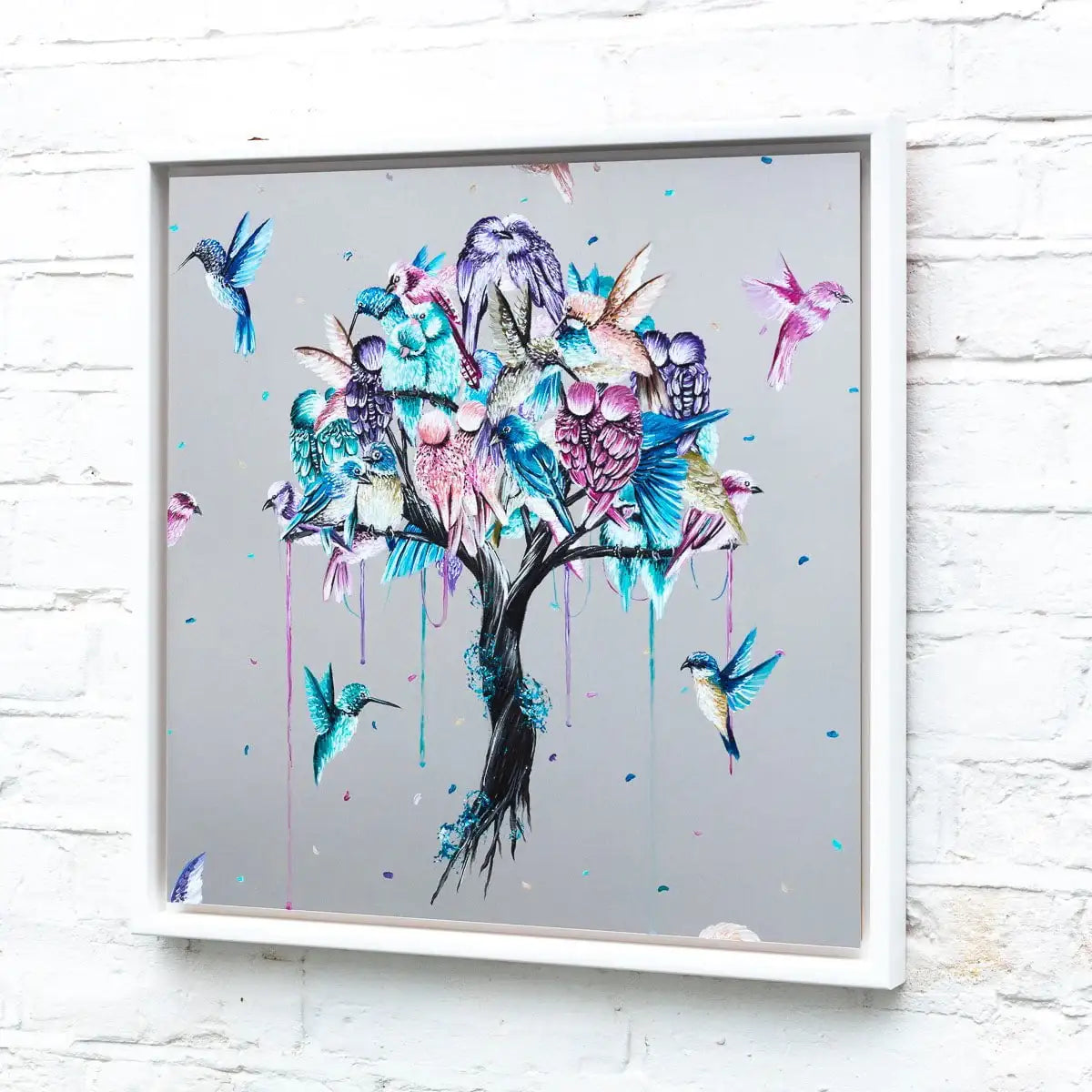 Love Birds - Published Original SOLD by artist Becky Smith - Wyecliffe Galleries