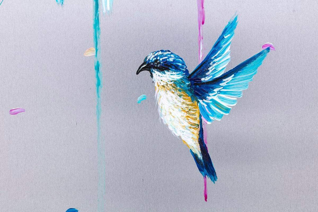 Love Birds - Published Original SOLD by artist Becky Smith - Wyecliffe Galleries