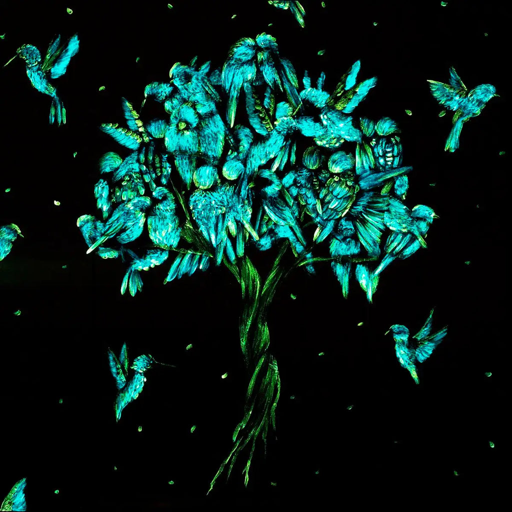 Love Birds - Published Original SOLD by artist Becky Smith - Wyecliffe Galleries