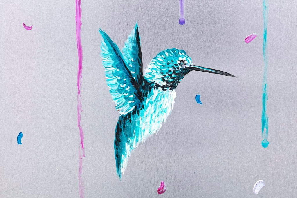 Love Birds - Published Original SOLD by artist Becky Smith - Wyecliffe Galleries