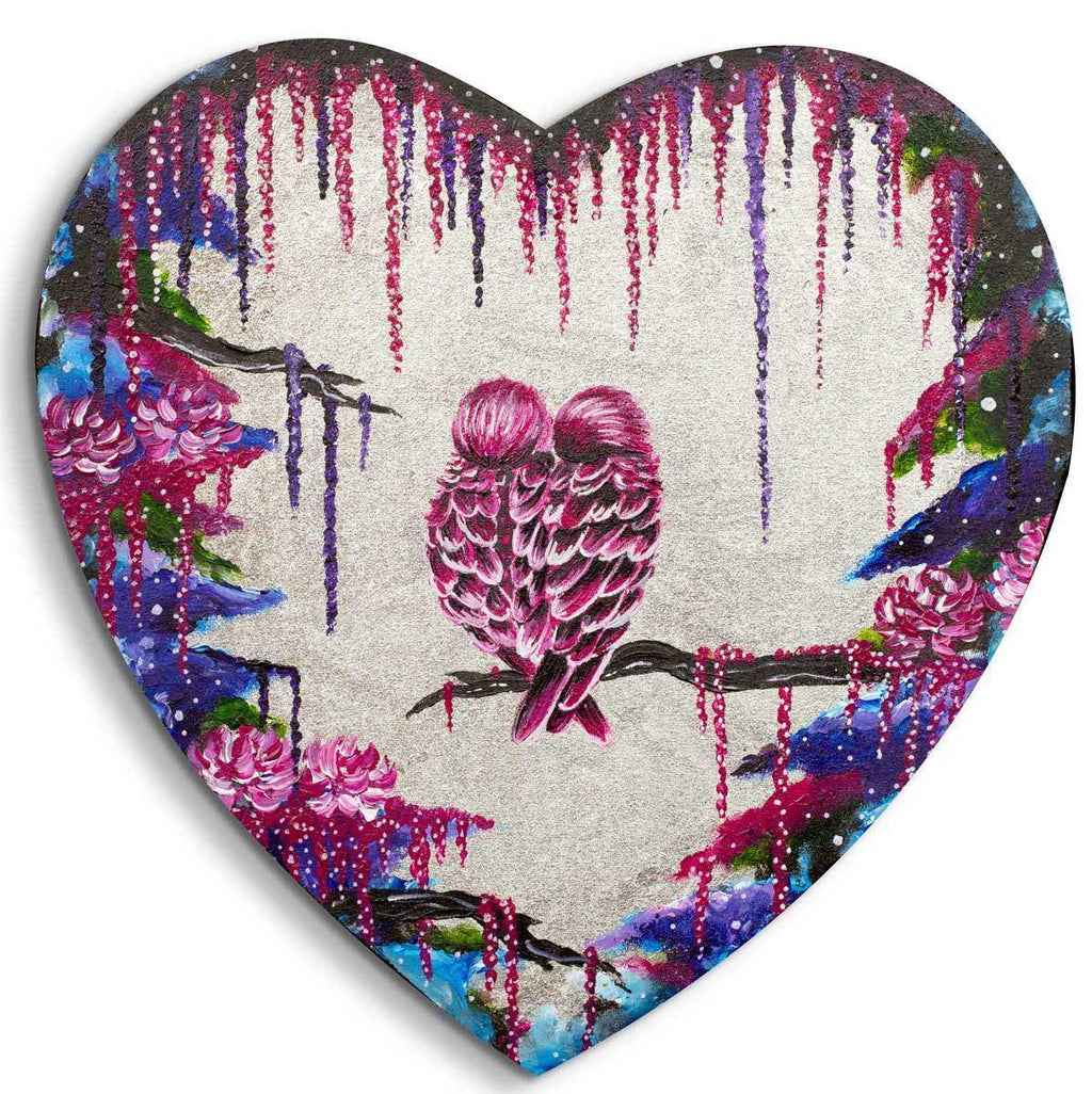 Love Birds - Original SOLD by artist Becky Smith - Wyecliffe Galleries