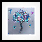 Love Birds - Edition - SOLD by artist Becky Smith - Wyecliffe Galleries