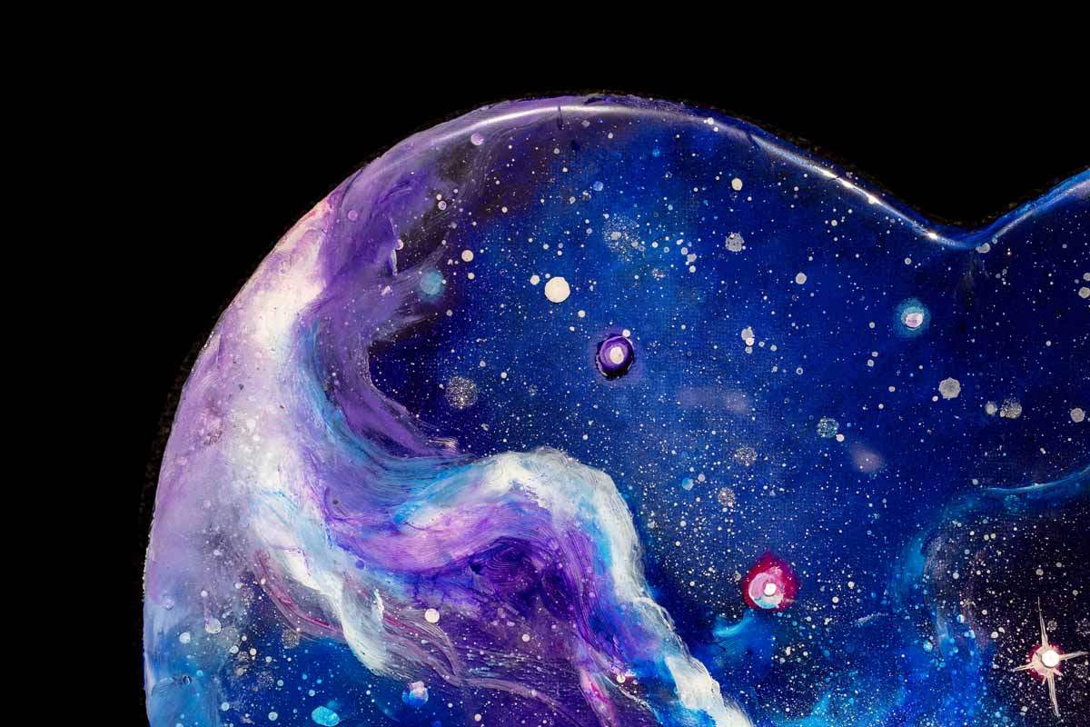 Love in The Galaxy - Original - SOLD by artist Becky Smith - Wyecliffe Galleries