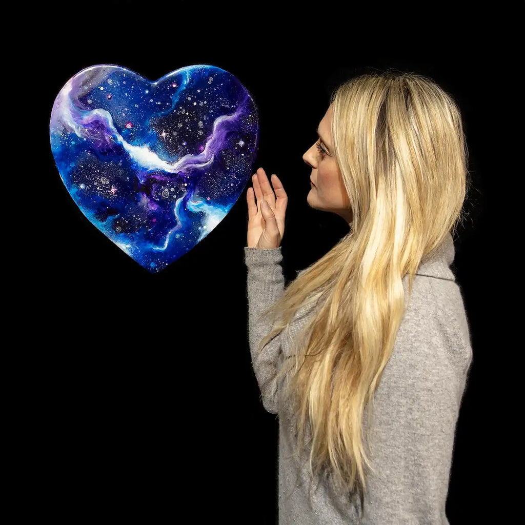 Love in The Galaxy - Original - SOLD by artist Becky Smith - Wyecliffe Galleries