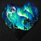 Love Under The Aurora Borealis - Original - SOLD by artist Becky Smith - Wyecliffe Galleries