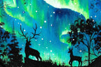 Love Under The Aurora Borealis - Original - SOLD by artist Becky Smith - Wyecliffe Galleries
