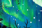 Love Under The Aurora Borealis - Original - SOLD by artist Becky Smith - Wyecliffe Galleries