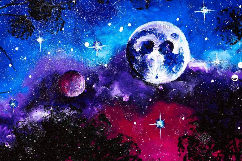 Meet Me Under The Milky Way - Original - SOLD by artist Becky Smith - Wyecliffe Galleries