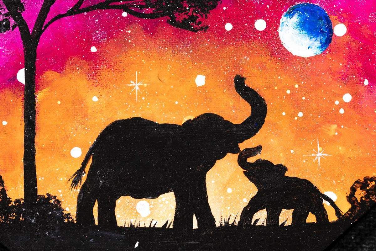 Meet Me Under The Milky Way - Original - SOLD by artist Becky Smith - Wyecliffe Galleries