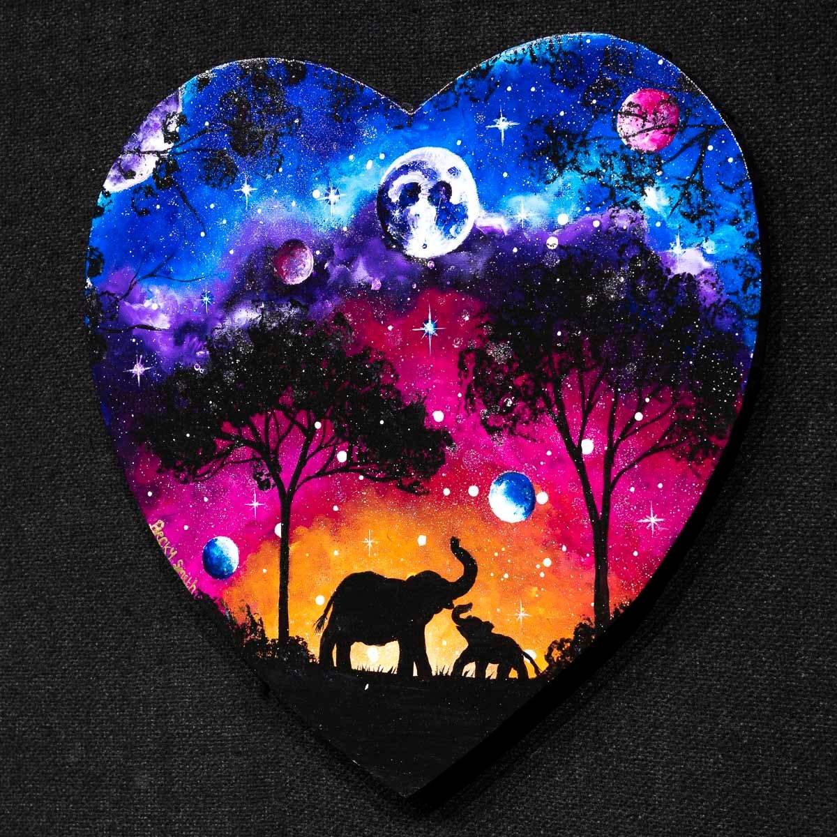 Meet Me Under The Milky Way - Original - SOLD by artist Becky Smith - Wyecliffe Galleries