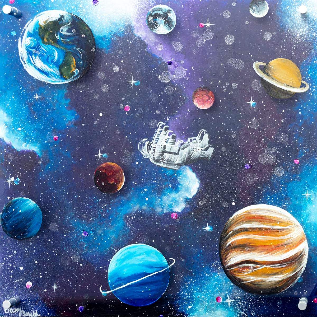 Microgravity - Original - SOLD by artist Becky Smith - Wyecliffe Galleries