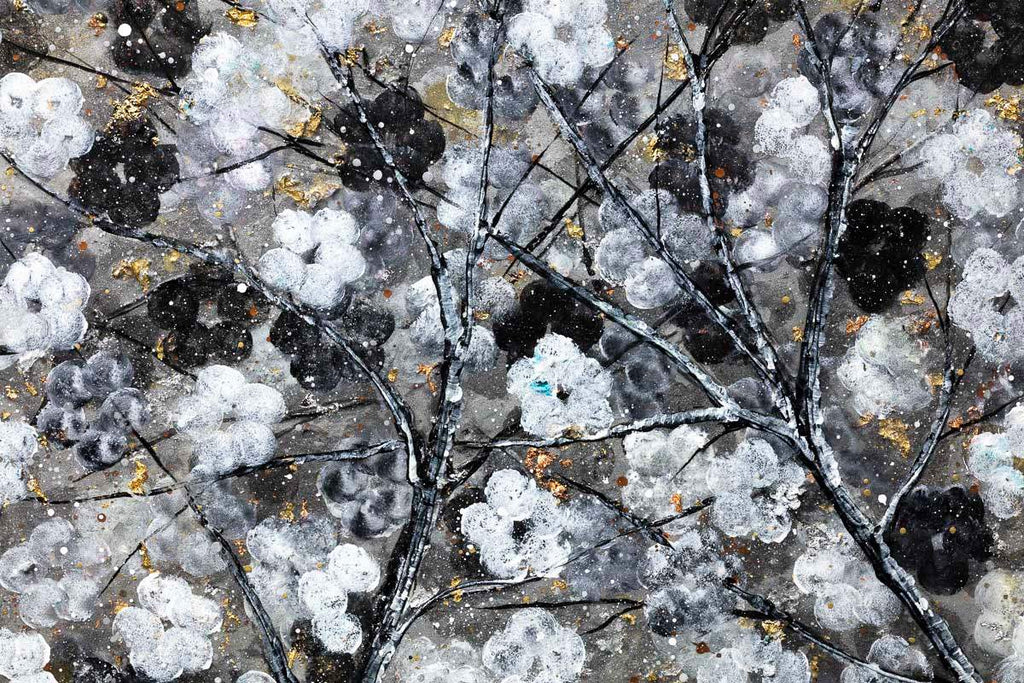 Monochromatic Blossom - Original - SOLD by artist Becky Smith - Wyecliffe Galleries