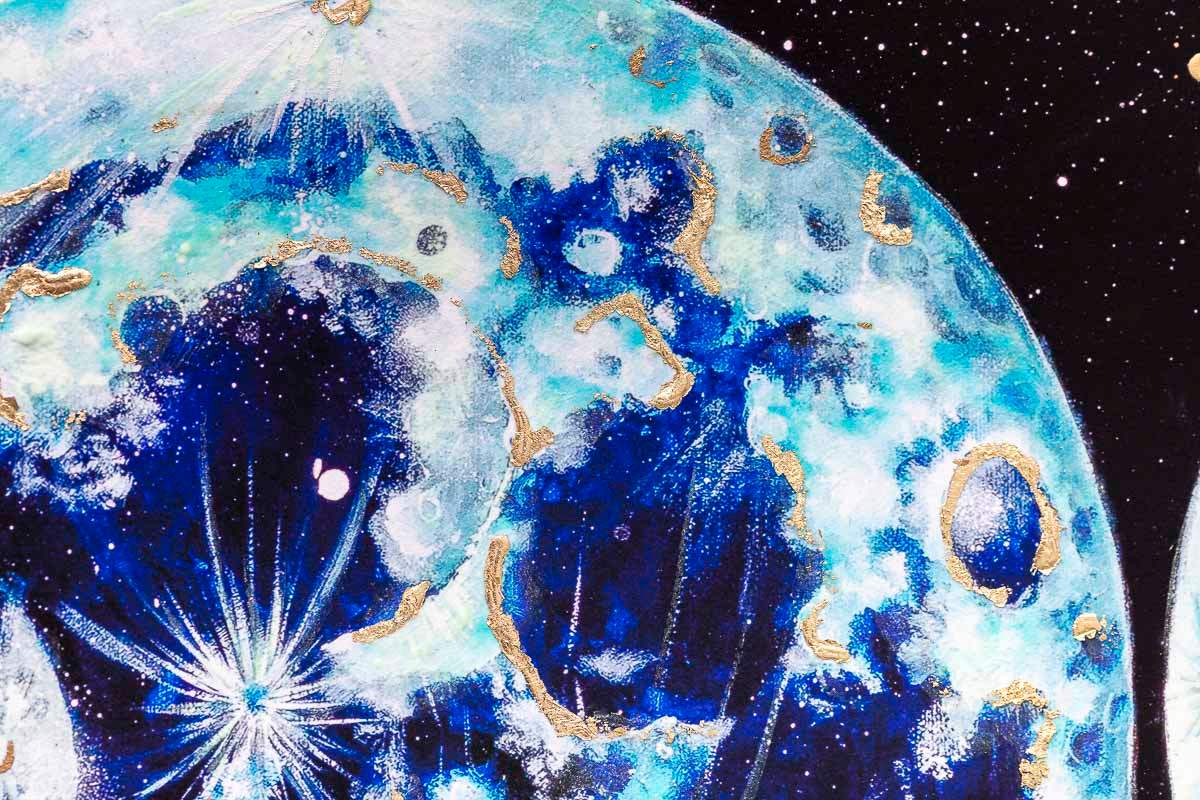 Moon Phases - Artist Proof - SOLD by artist Becky Smith - Wyecliffe Galleries