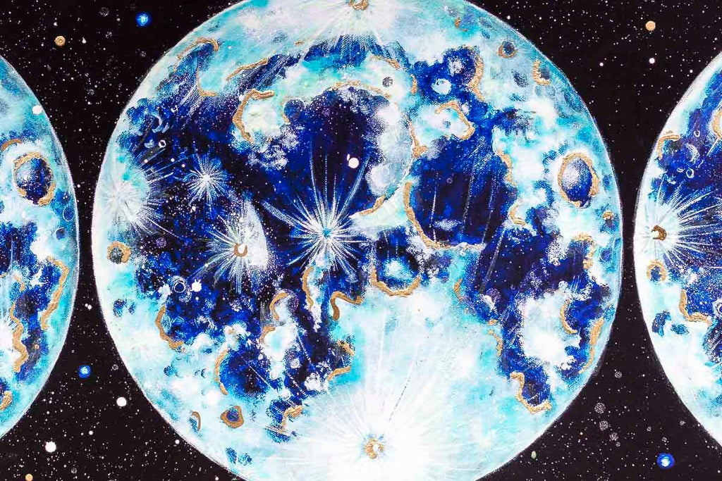 Moon Phases - Artist Proof - SOLD by artist Becky Smith - Wyecliffe Galleries