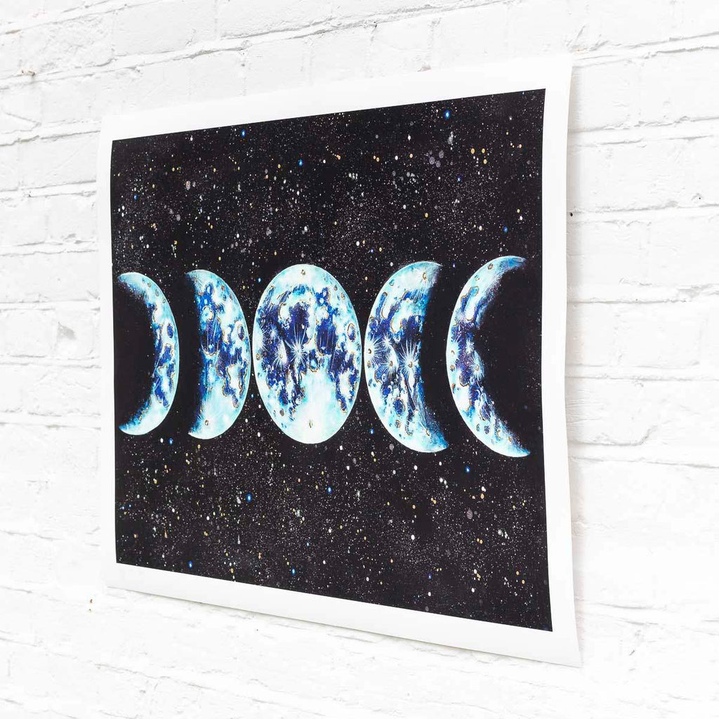 Moon Phases - Artist Proof - SOLD by artist Becky Smith - Wyecliffe Galleries