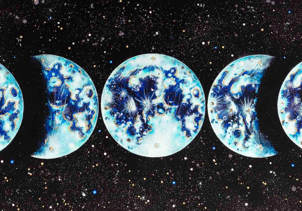 Moon Phases - Artist Proof - SOLD by artist Becky Smith - Wyecliffe Galleries