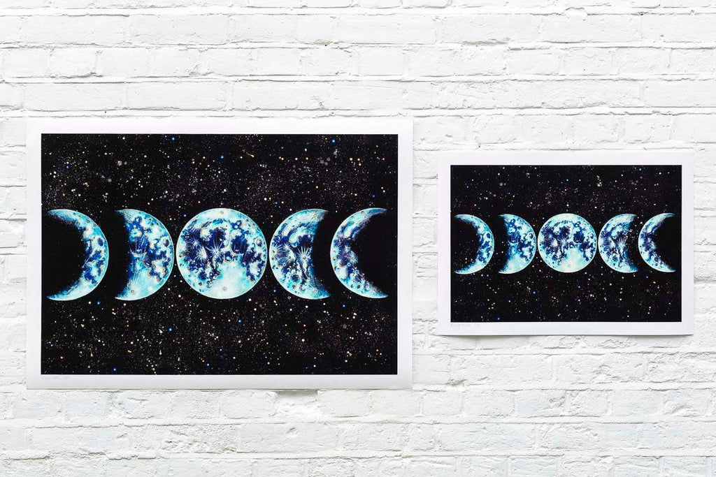 Moon Phases - Artist Proof - SOLD by artist Becky Smith - Wyecliffe Galleries