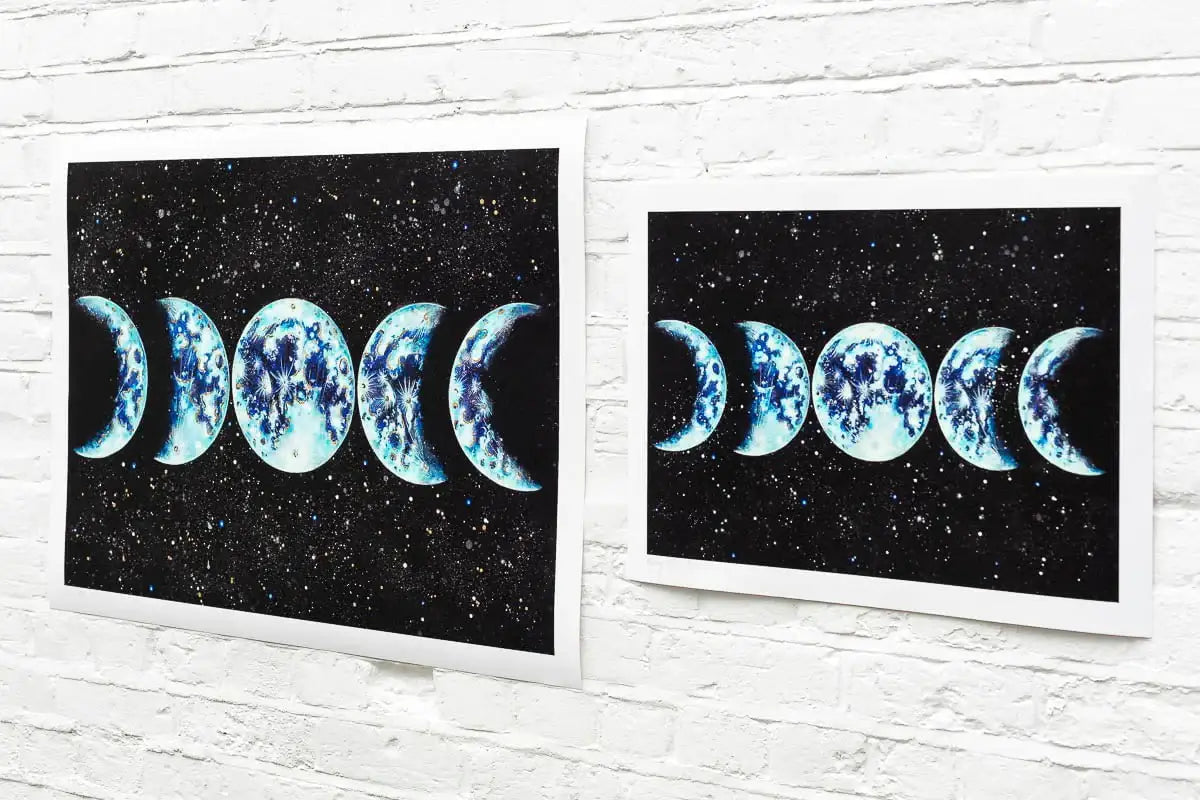 Moon Phases - Artist Proof - SOLD by artist Becky Smith - Wyecliffe Galleries