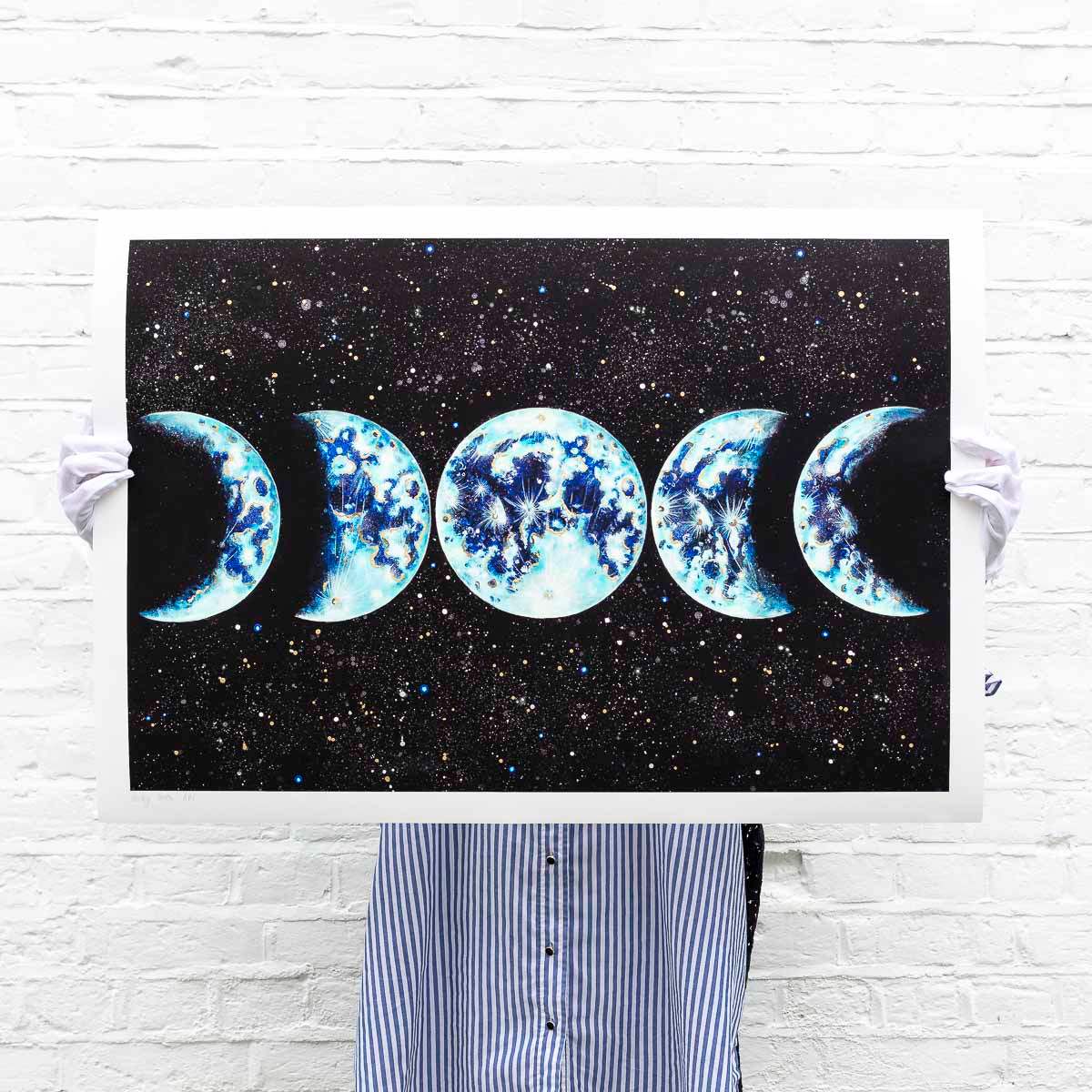 Moon Phases - Artist Proof - SOLD by artist Becky Smith - Wyecliffe Galleries