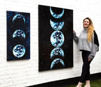 Moon Phases - Published Original - SOLD by artist Becky Smith - Wyecliffe Galleries