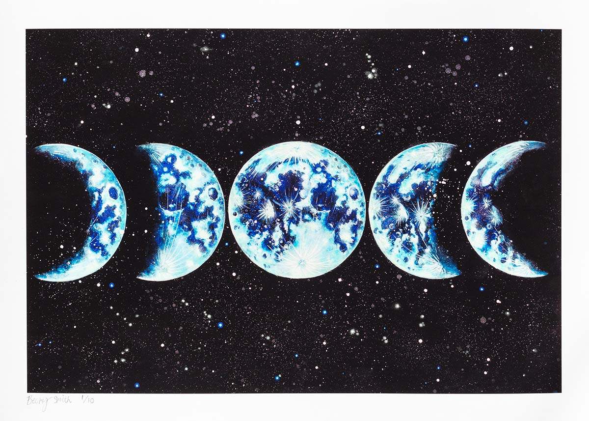 Moon Phases - Standard Edition - SOLD by artist Becky Smith - Wyecliffe Galleries