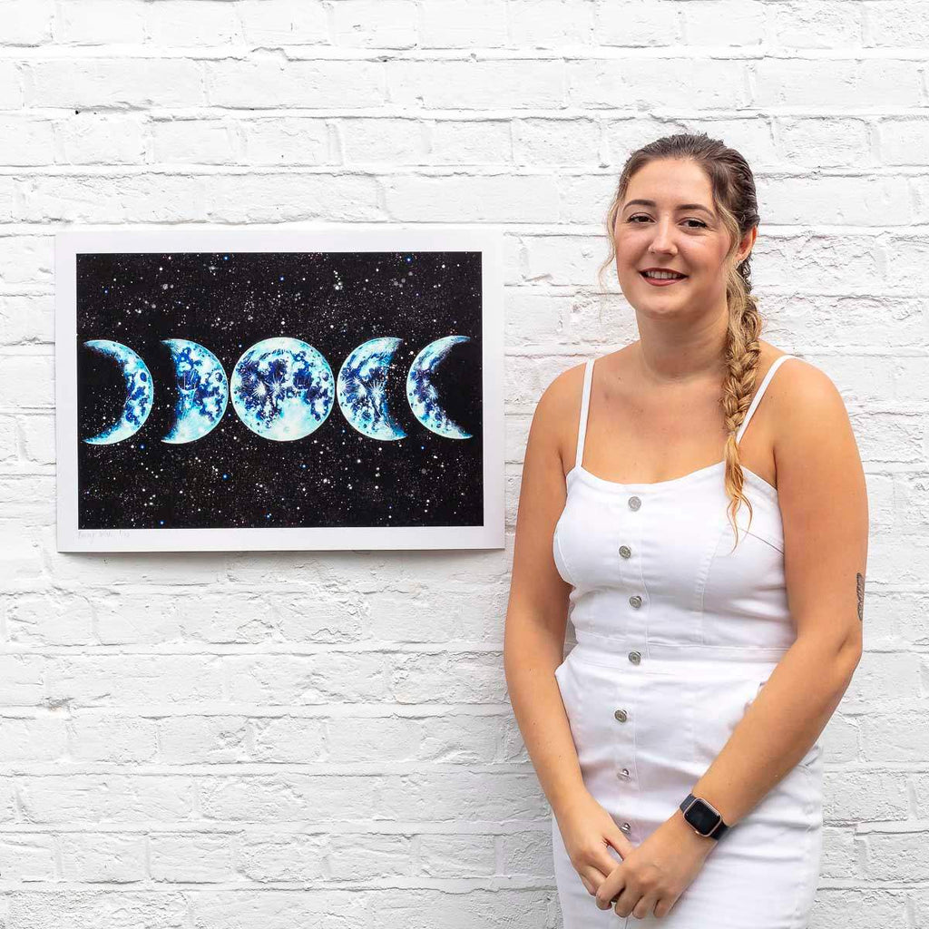 Moon Phases - Standard Edition - SOLD by artist Becky Smith - Wyecliffe Galleries