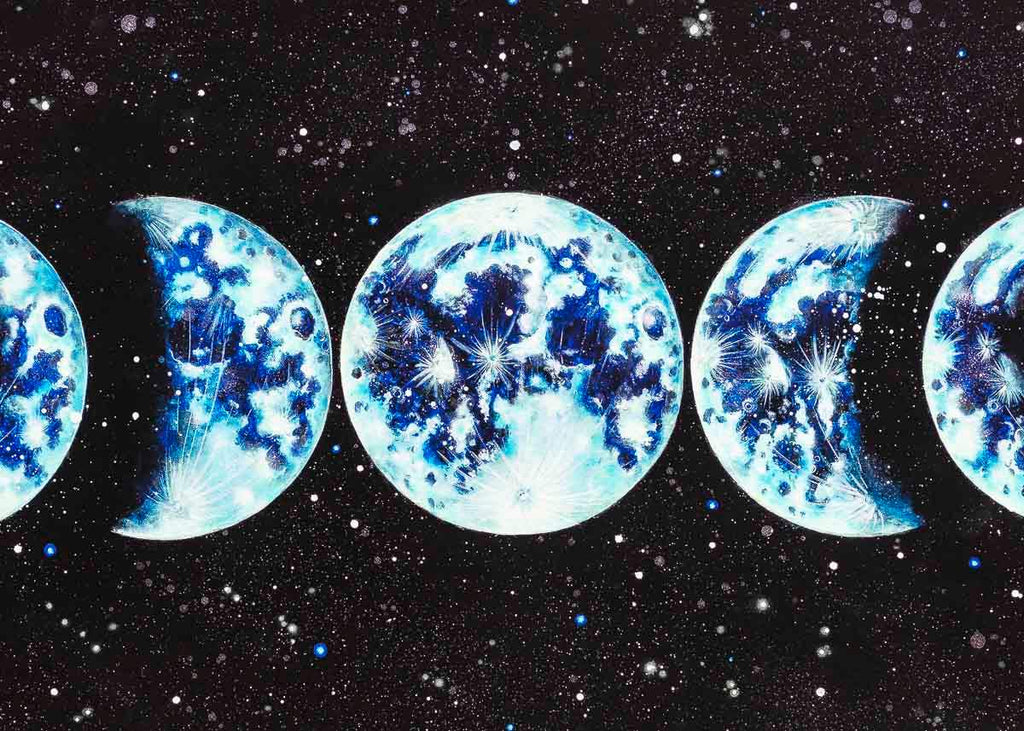 Moon Phases - Standard Edition - SOLD by artist Becky Smith - Wyecliffe Galleries