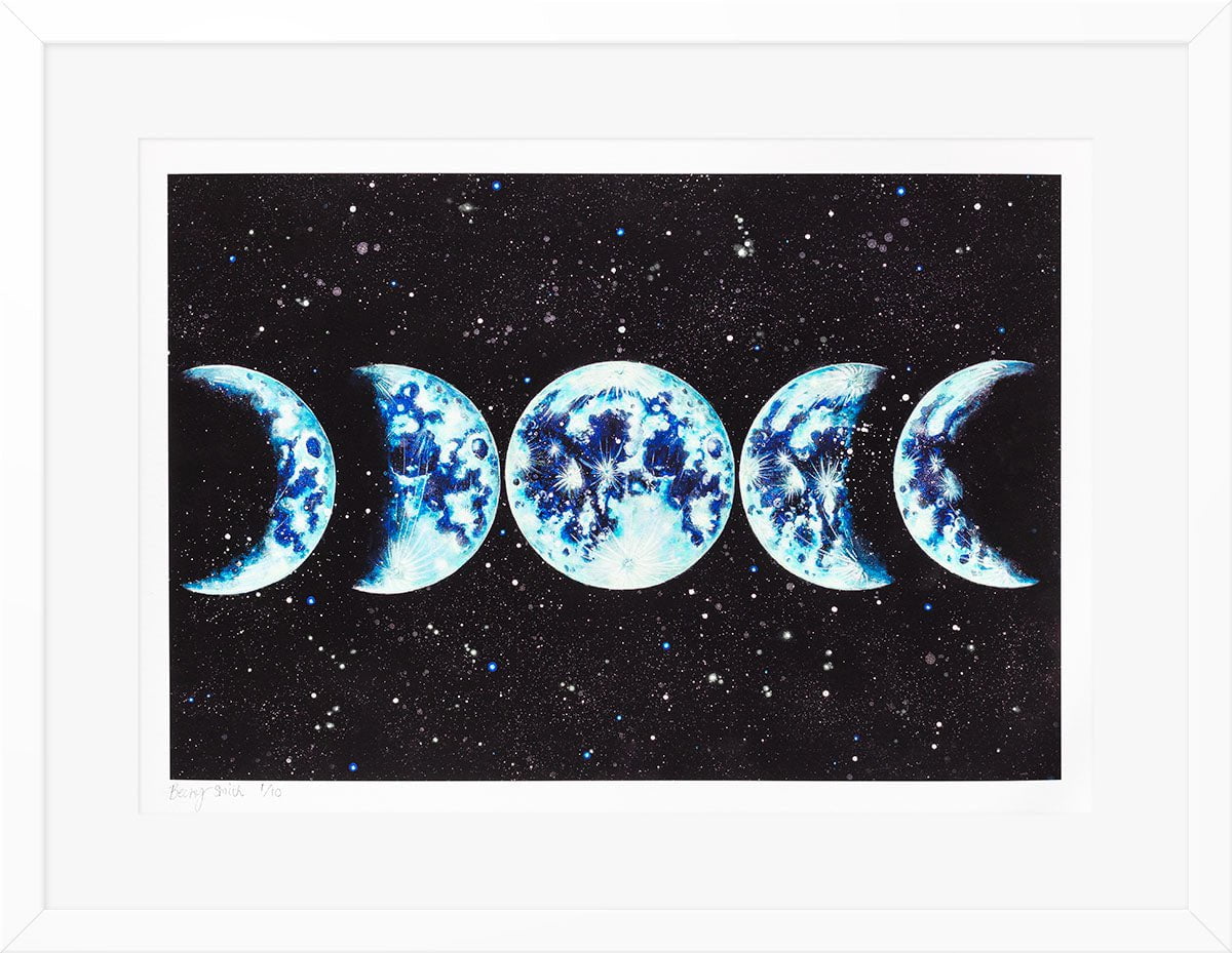 Moon Phases - Standard Edition Becky Smith Edition 2 / White Matte Frame