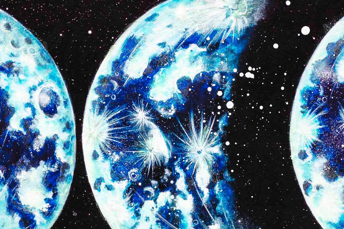 Moon Phases - Standard Edition - SOLD by artist Becky Smith - Wyecliffe Galleries