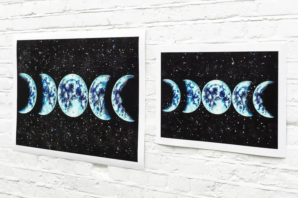 Moon Phases - Standard Edition - SOLD by artist Becky Smith - Wyecliffe Galleries