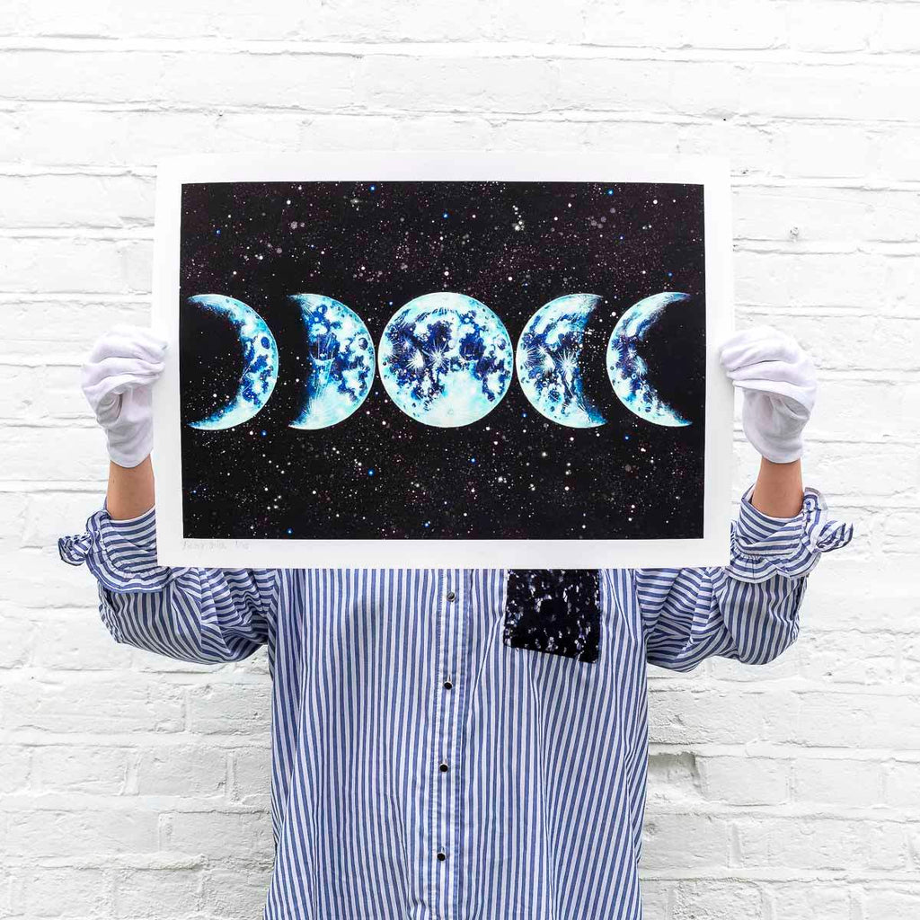 Moon Phases - Standard Edition - SOLD by artist Becky Smith - Wyecliffe Galleries