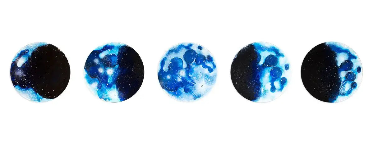 Moonbeam Phase Set - SOLD by artist Becky Smith - Wyecliffe Galleries