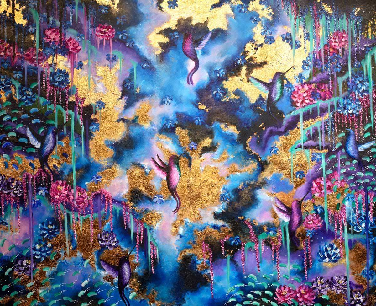 Moonstruck - Original - SOLD by artist Becky Smith - Wyecliffe Galleries