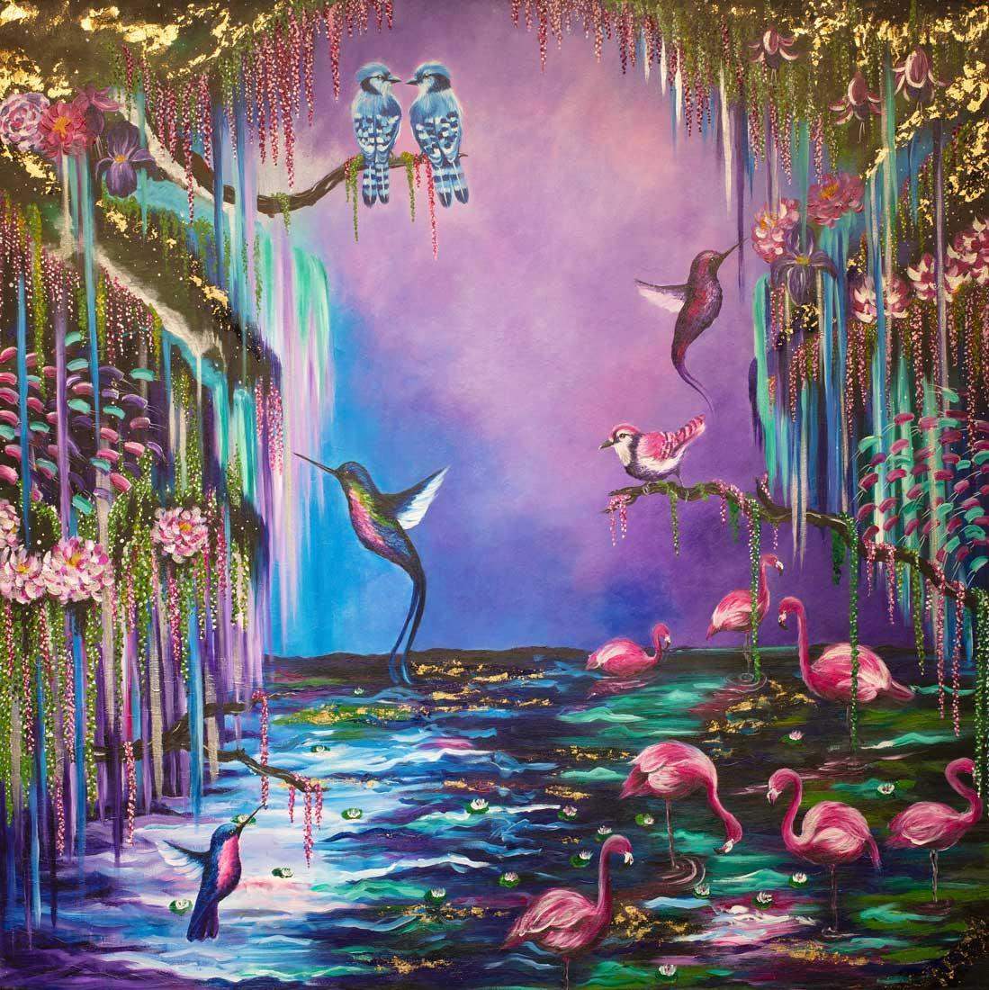 Morning Flight - Original - SOLD by artist Becky Smith - Wyecliffe Galleries