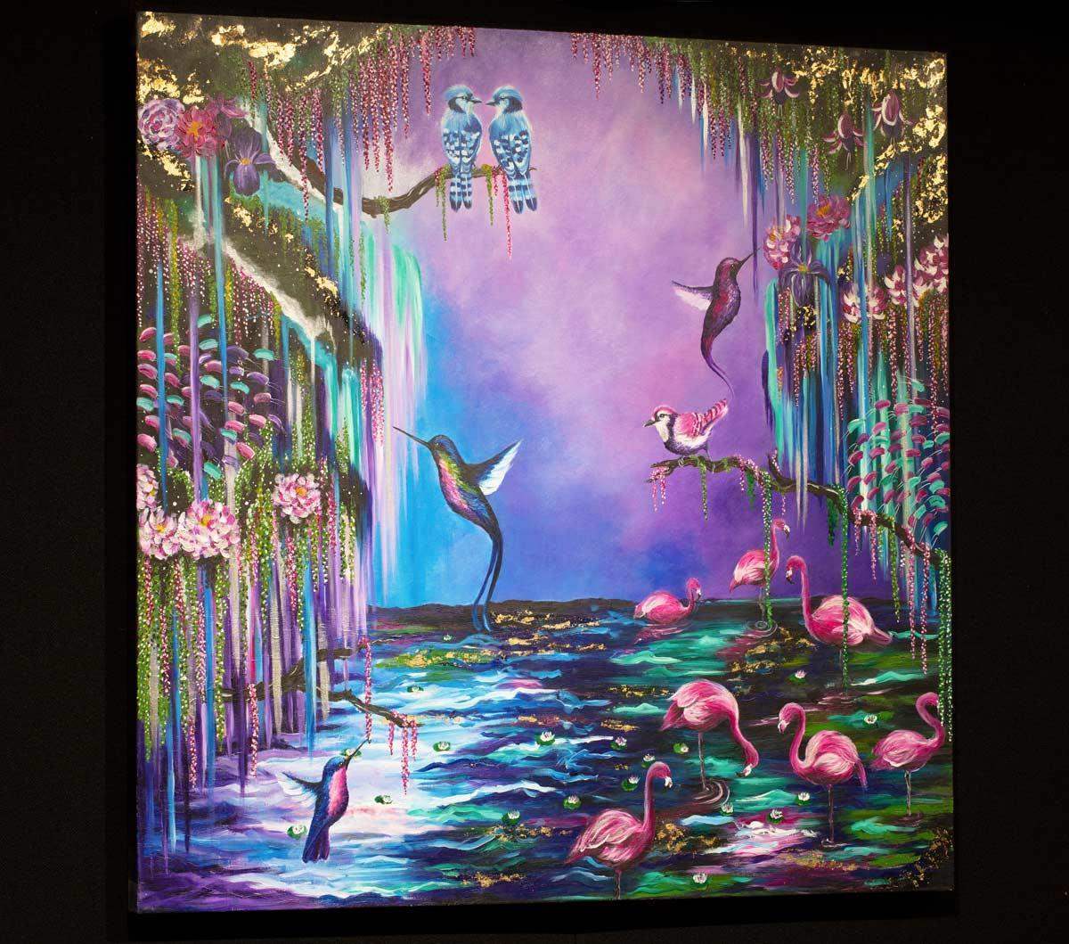 Morning Flight - Original - SOLD by artist Becky Smith - Wyecliffe Galleries