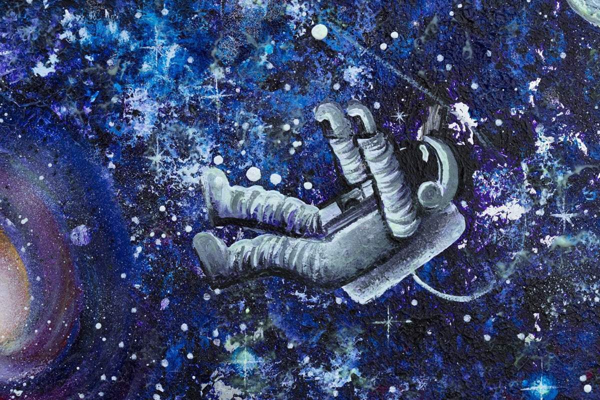 Motions of the Galaxy - Original - SOLD by artist Becky Smith - Wyecliffe Galleries