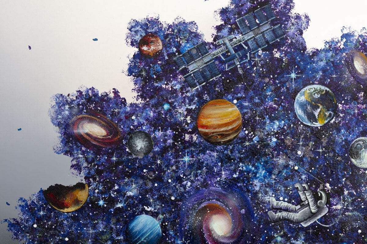 Motions of the Galaxy - Original - SOLD by artist Becky Smith - Wyecliffe Galleries