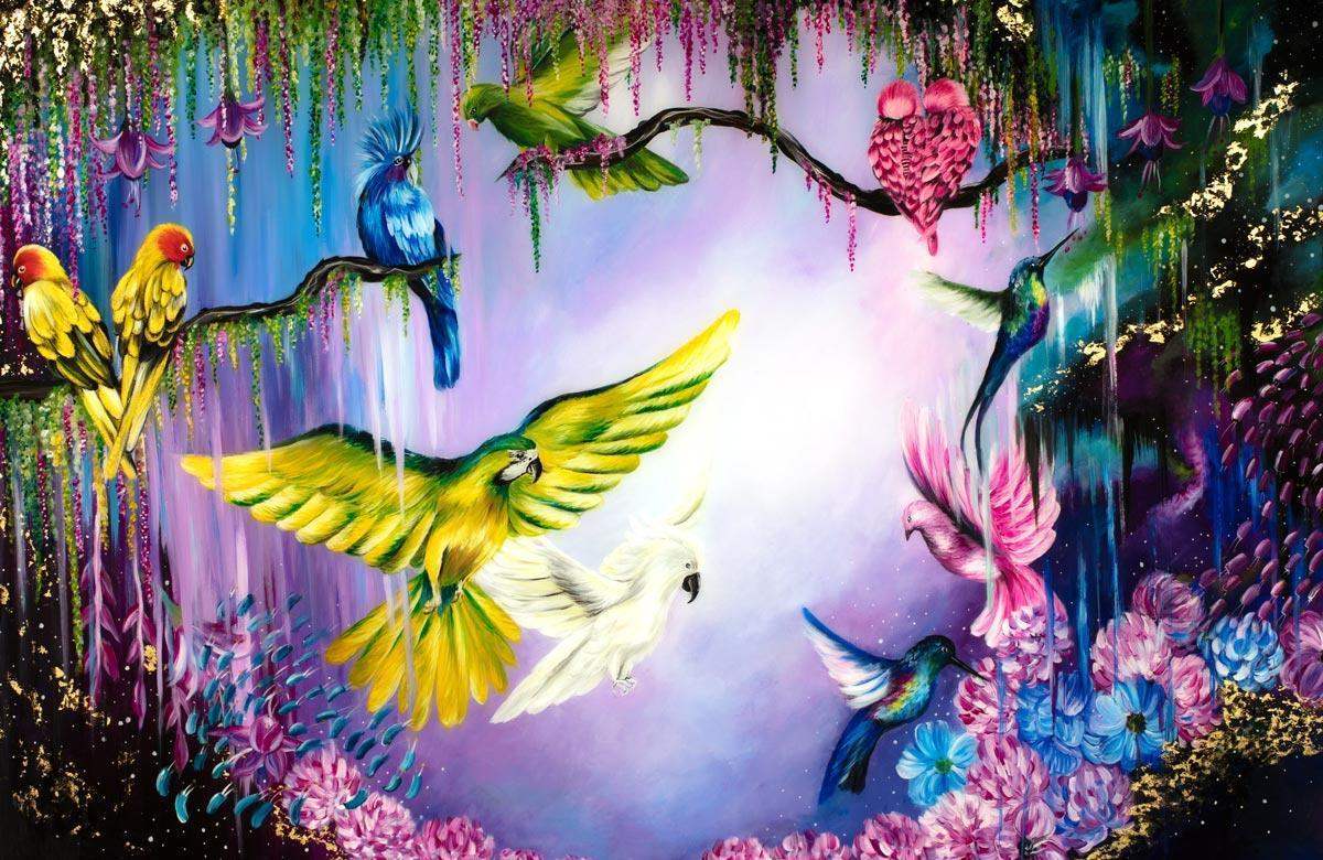 Nature In Motion - Original - SOLD by artist Becky Smith - Wyecliffe Galleries