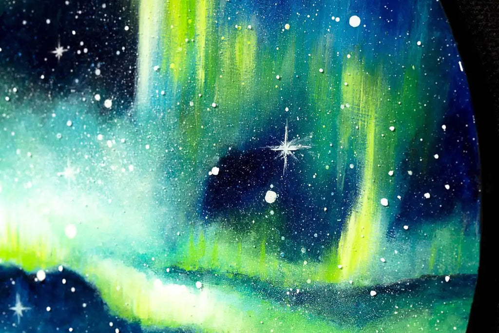 Northern Glow - Original - SOLD by artist Becky Smith - Wyecliffe Galleries