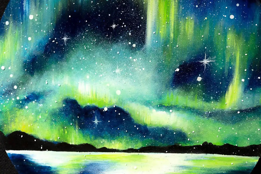 Northern Glow - Original - SOLD by artist Becky Smith - Wyecliffe Galleries