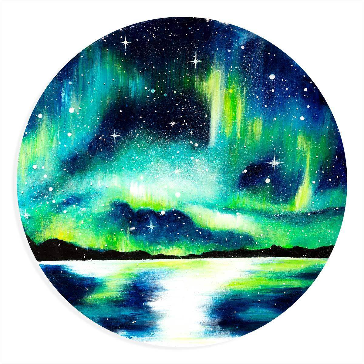 Northern Glow - Original - SOLD by artist Becky Smith - Wyecliffe Galleries