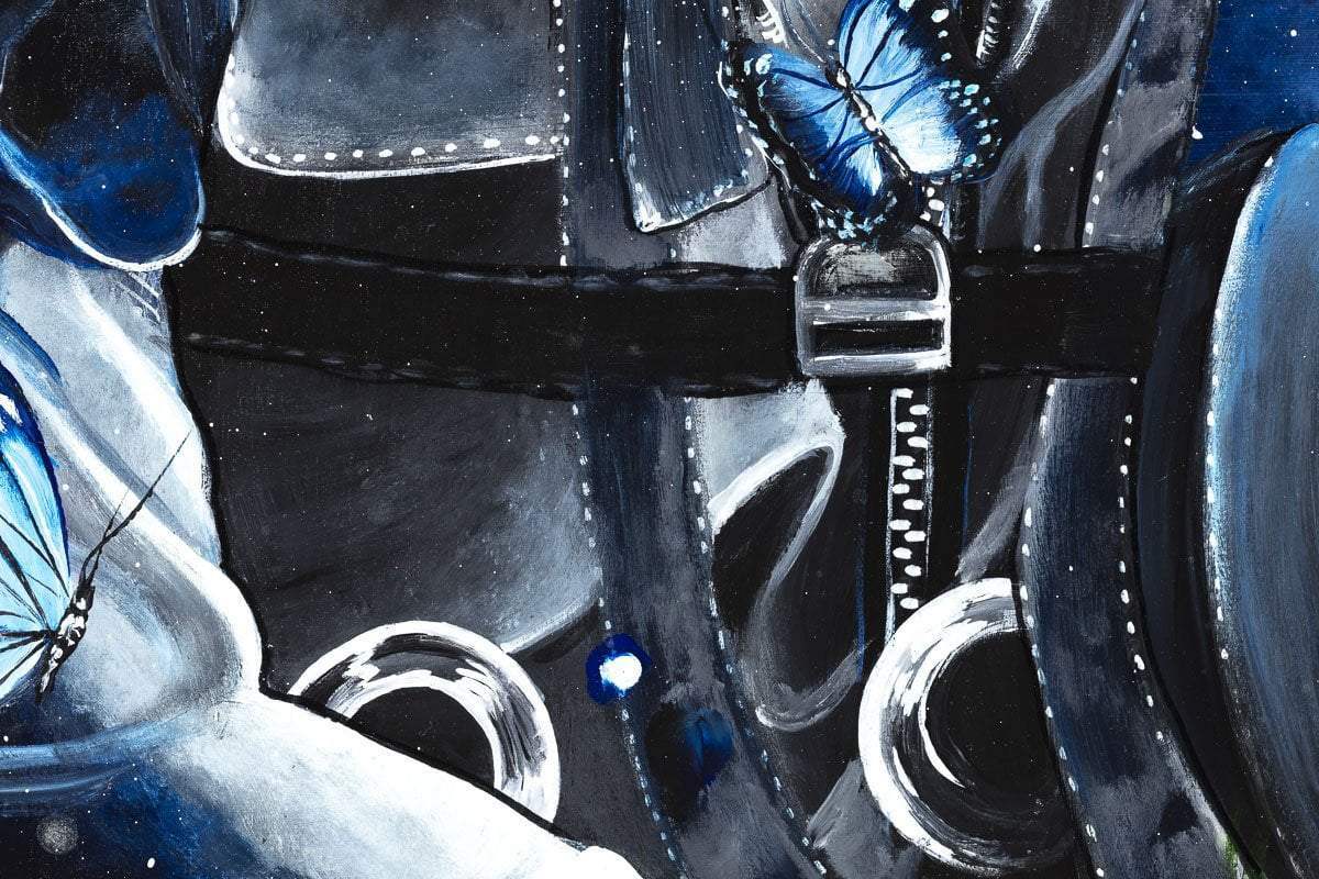 One Small Step For Man - Original - SOLD by artist Becky Smith - Wyecliffe Galleries