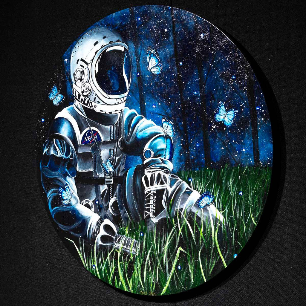 One Small Step For Man - Original - SOLD by artist Becky Smith - Wyecliffe Galleries