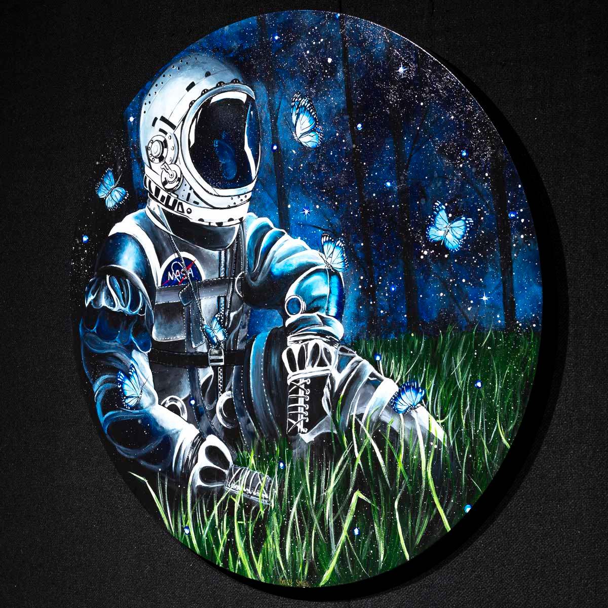 One Small Step For Man - Original - SOLD by artist Becky Smith - Wyecliffe Galleries