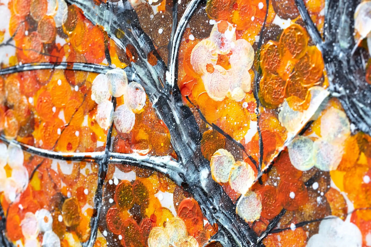 Orange Blossom - Original - SOLD by artist Becky Smith - Wyecliffe Galleries